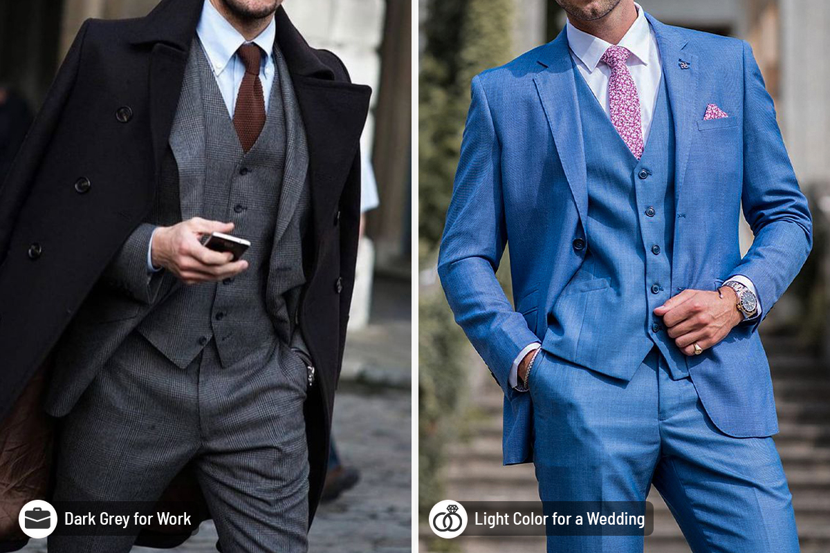 Occasions to wear three-piece suits