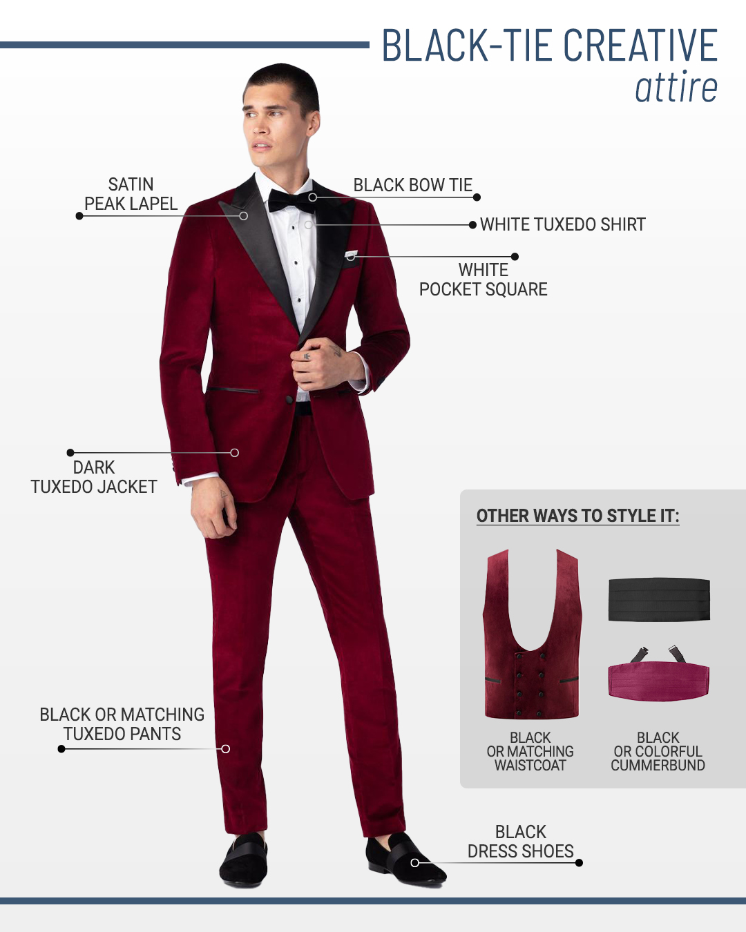 Black-tie creative dress code and attire for men