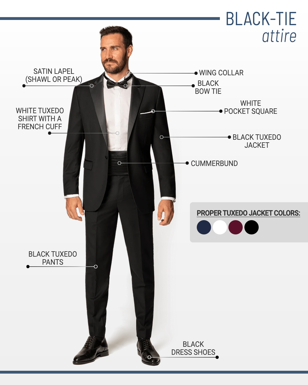 Black-tie dress code and attire for men