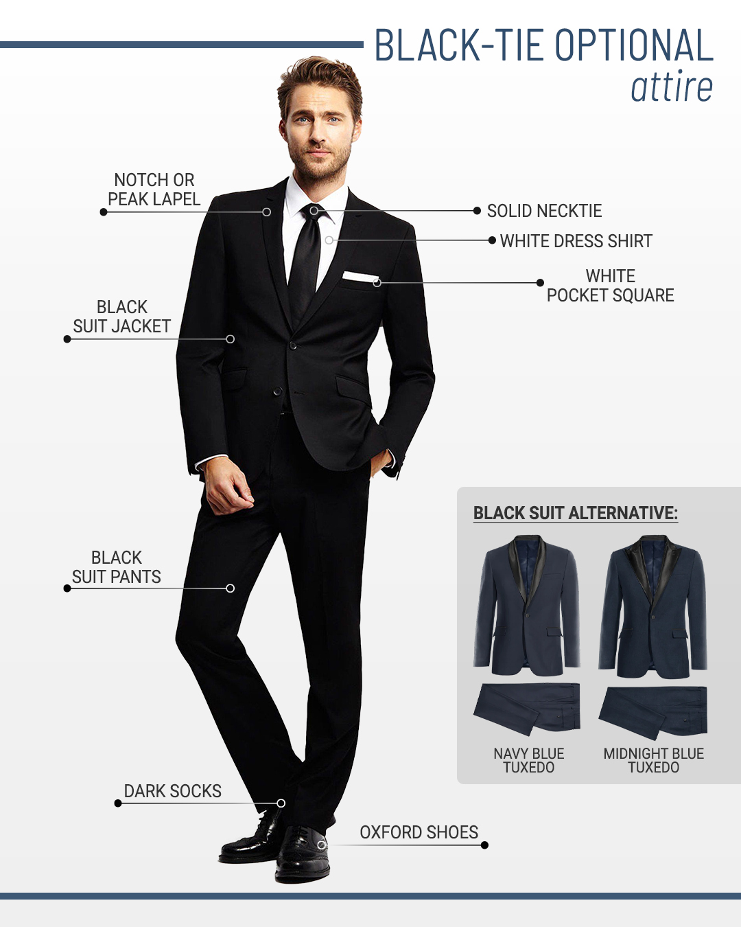 black-tie optional dress code and attire for men