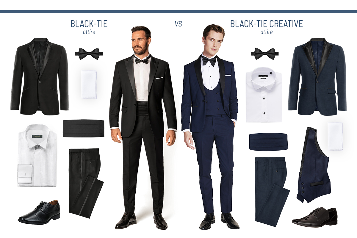 Black-tie vs. black-tie creative attire