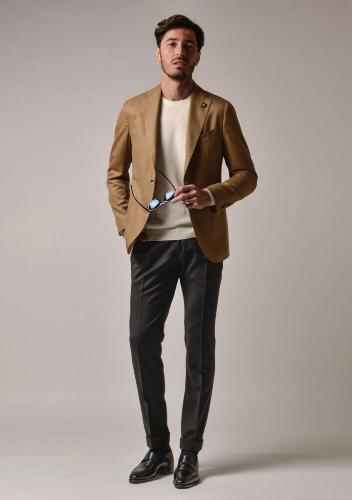 Exude Vitality Formal Blazer with Bootcut Trousers (Black)