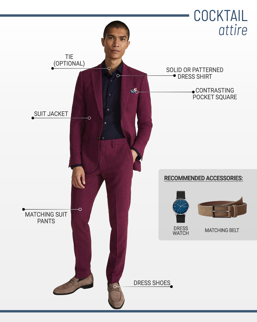 Cocktail dress code and attire for men