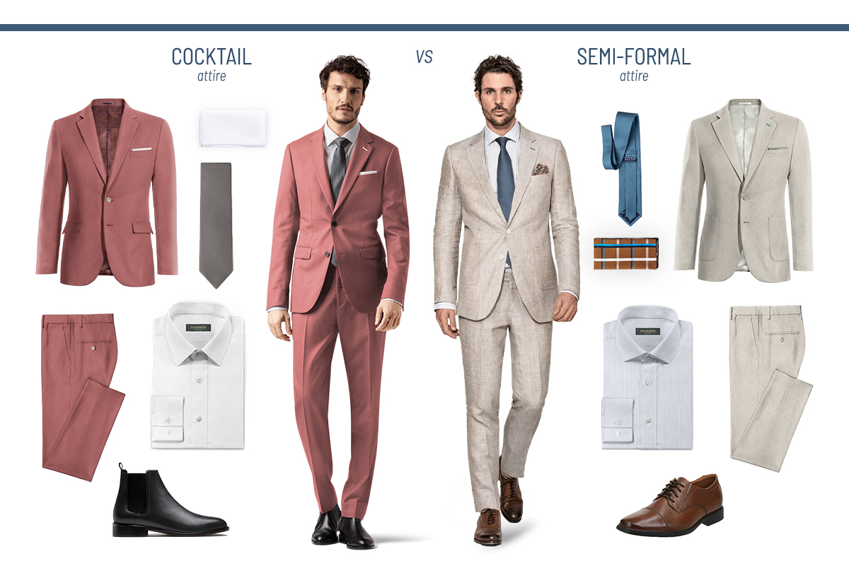 Cocktail attire vs. semi-formal attire