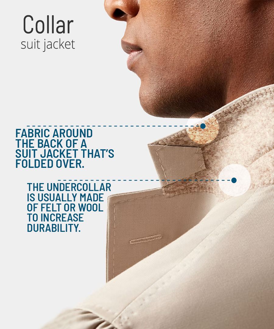 Suit jacket collar features