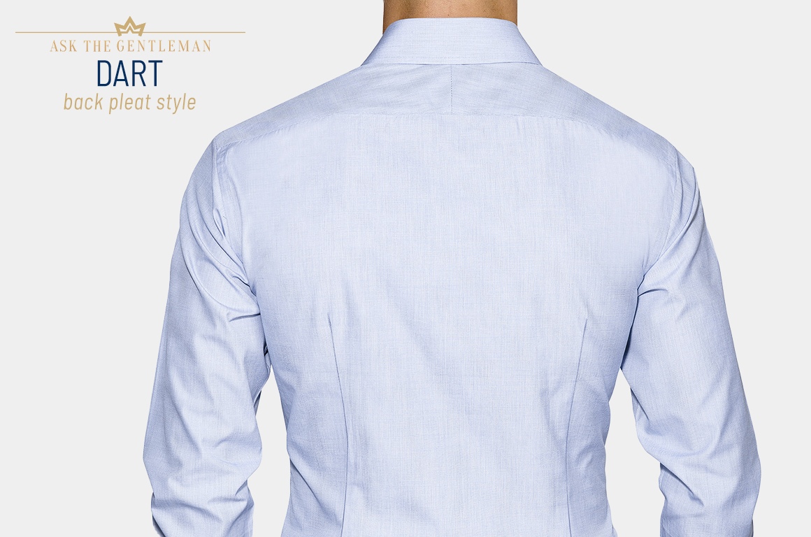 Dart back pleats shirt style