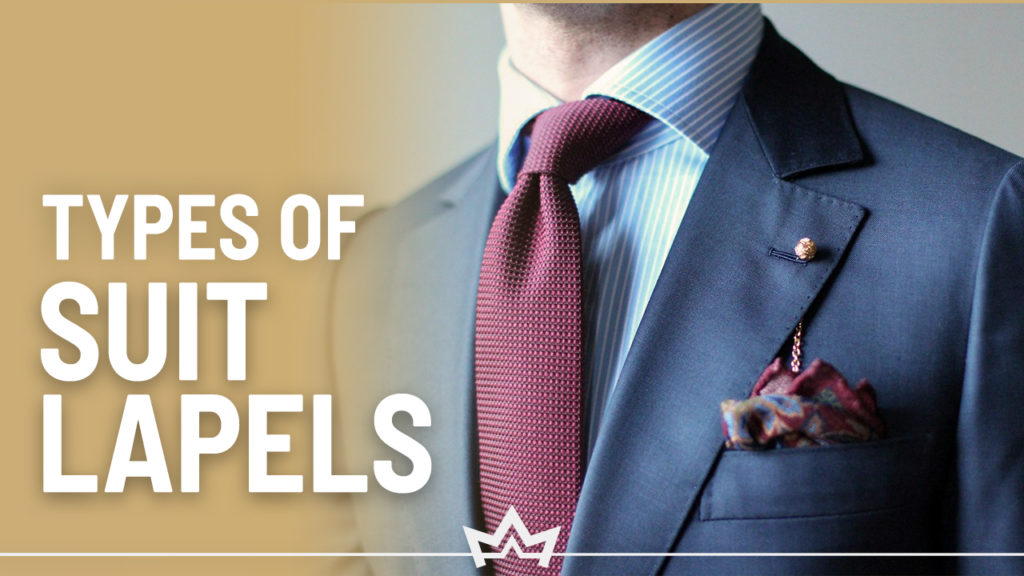 Different suit lapel types and styles