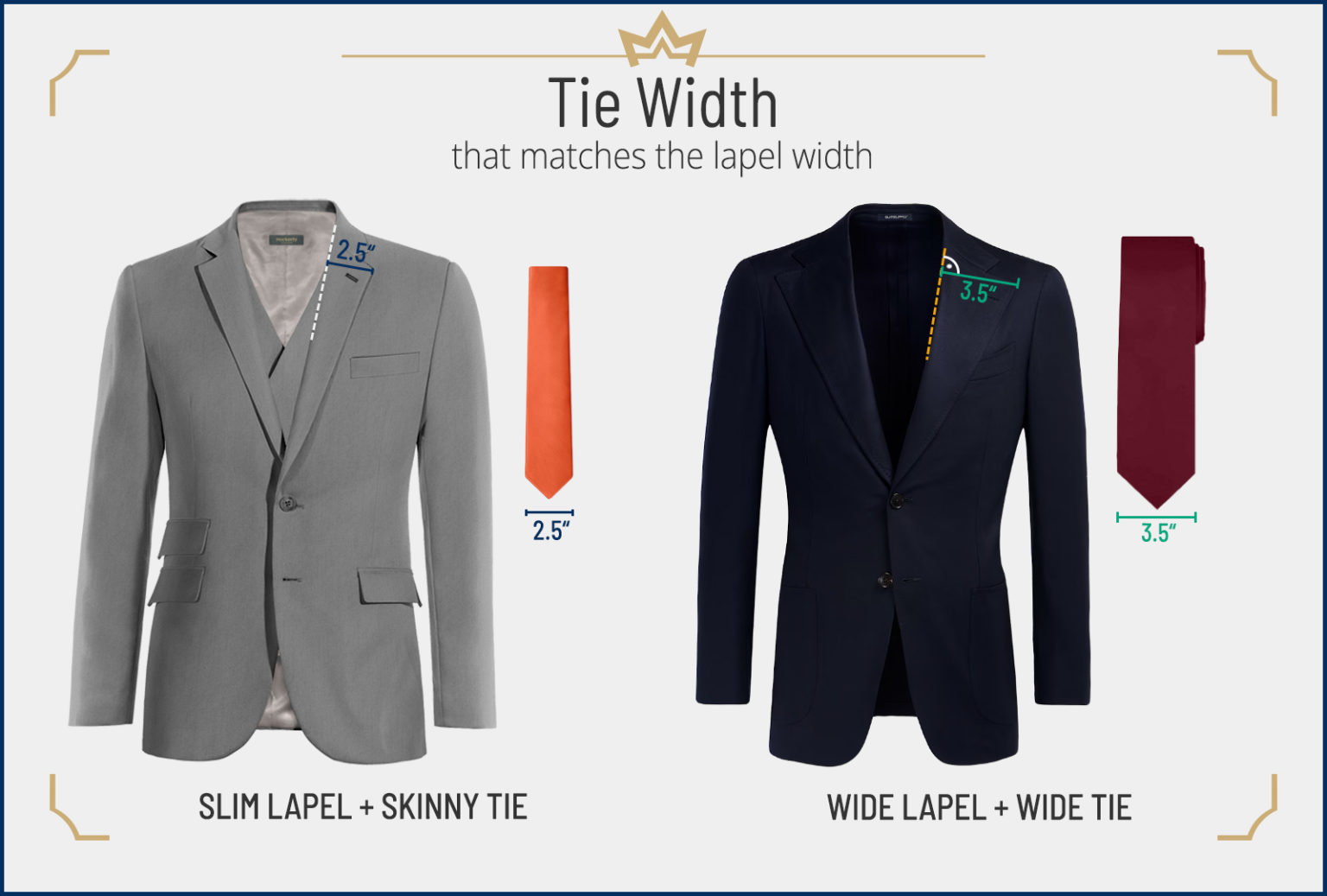 3 Different Suit Lapel Types & Styles