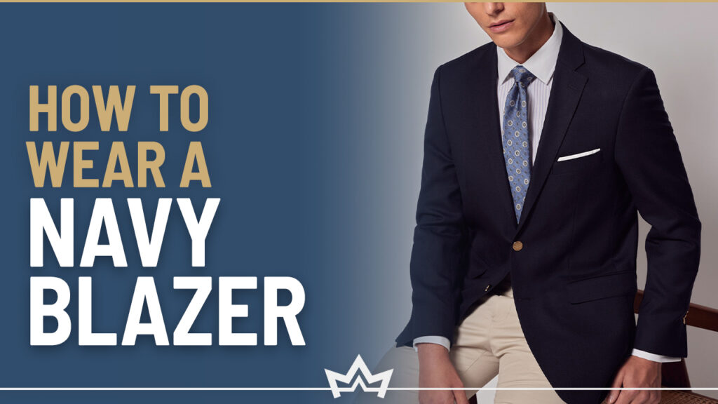 Different ways to wear a navy blazer for men