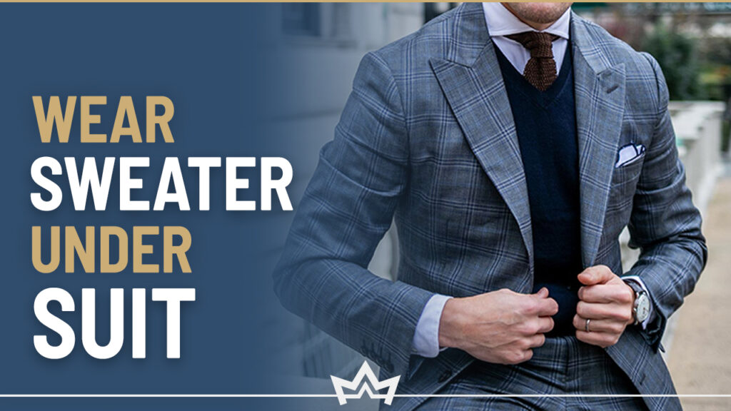 Different ways to wear a sweater under your suit