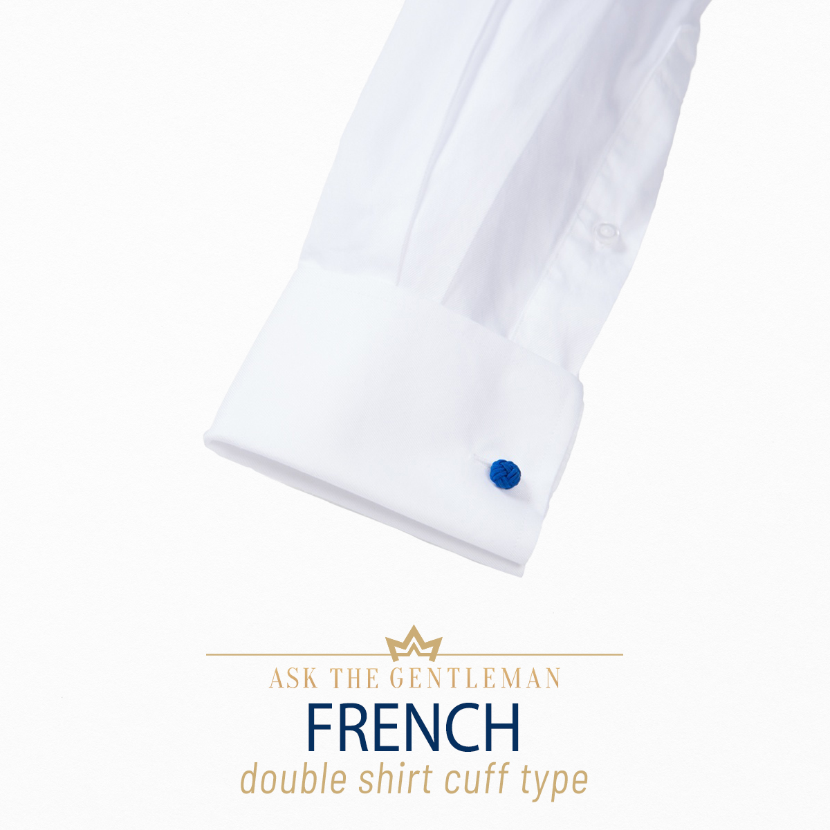 French dress shirt cuff
