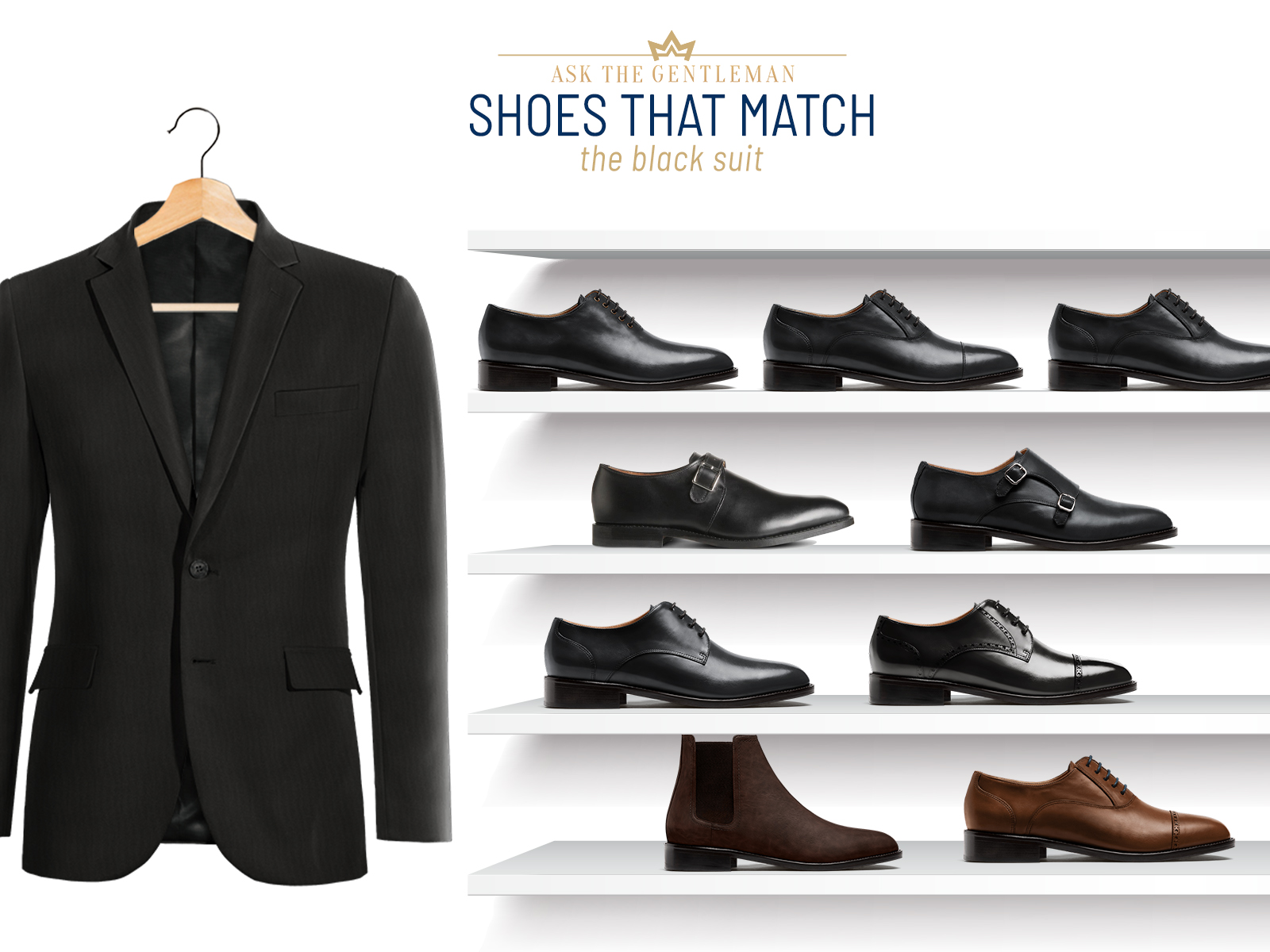 Black suit shoe clearance combinations