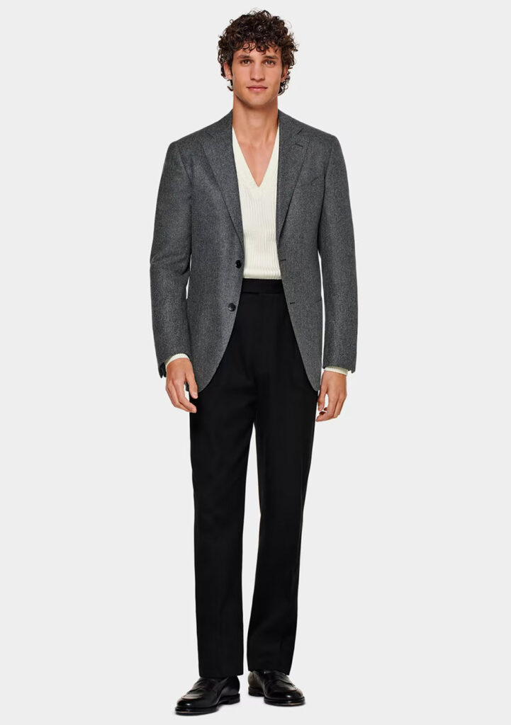 10 Elegant Grey Blazer & Black Pants Outfits for Men ATG