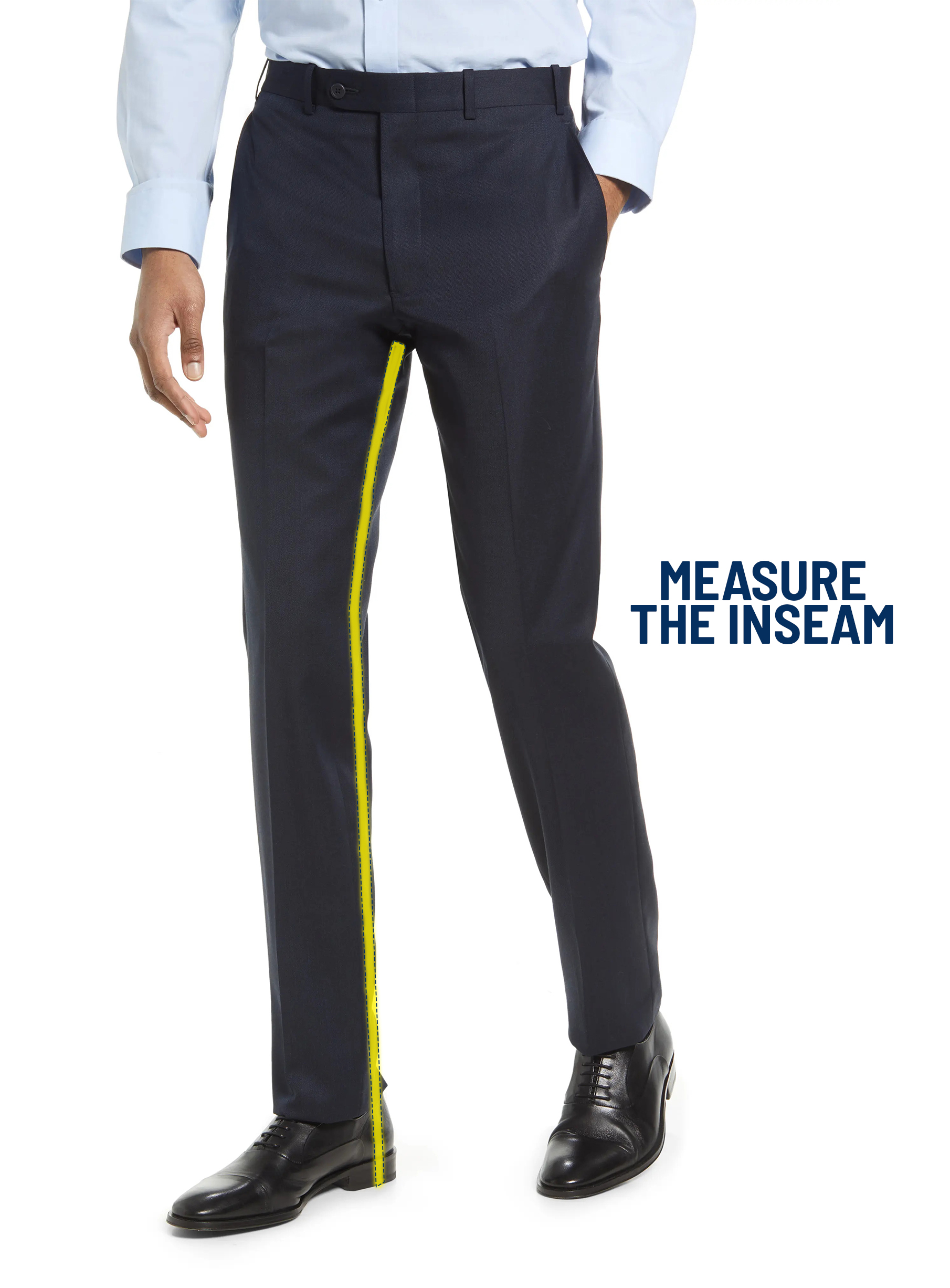 How To Measure Your Dress Pant: Inseam Length 