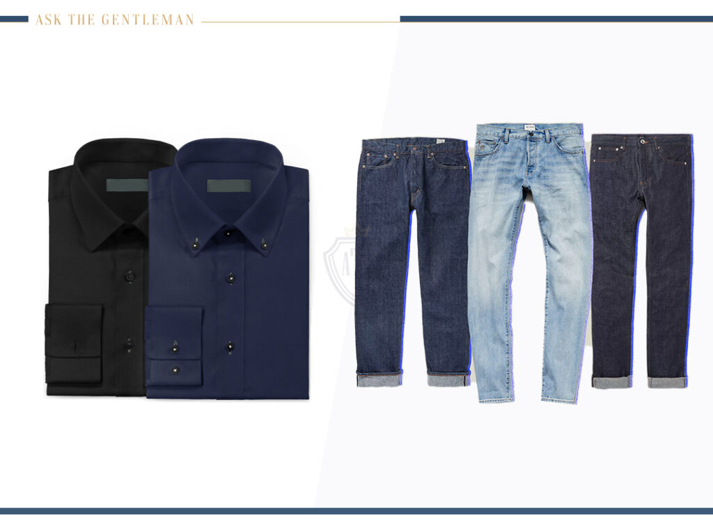 Different Ways to Wear a Dress Shirt with Jeans