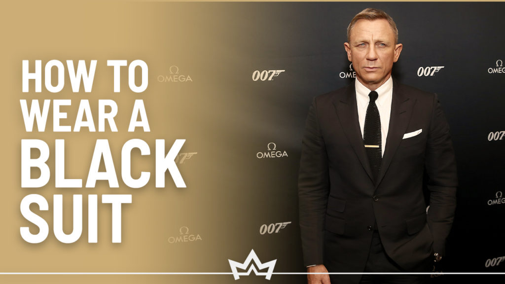 How to wear a black suit and possible color combinations