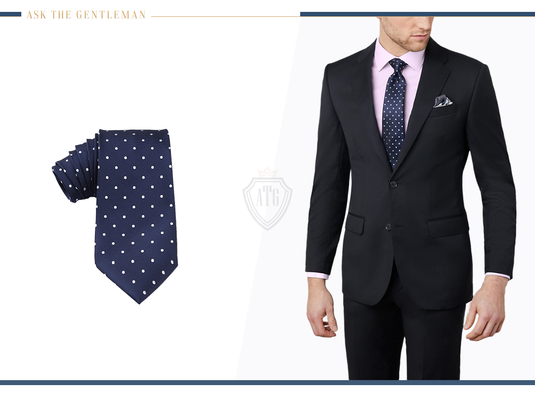 Navy blue tux sale with black shirt