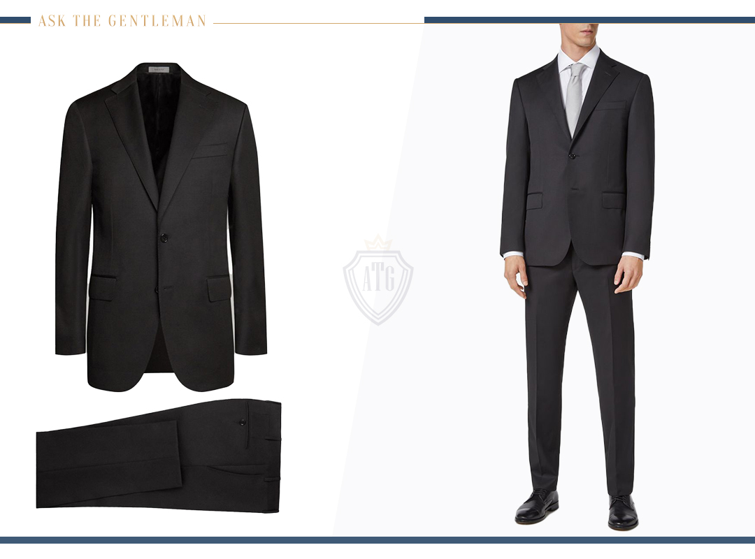 How to wear a black suit in an interview