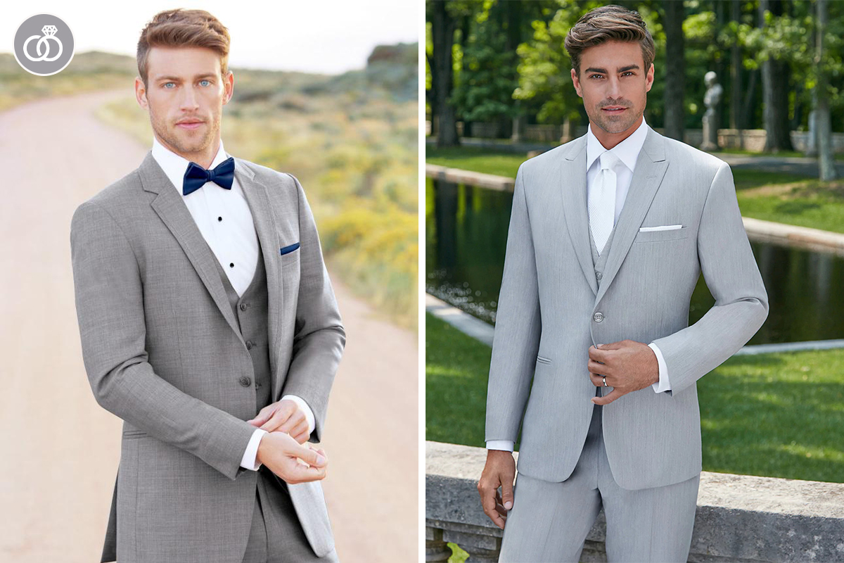 How to wear a light grey suit at a summer wedding as groom