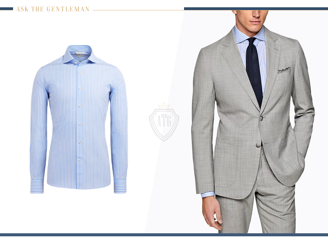 What Shirt to Wear With a Grey Suit