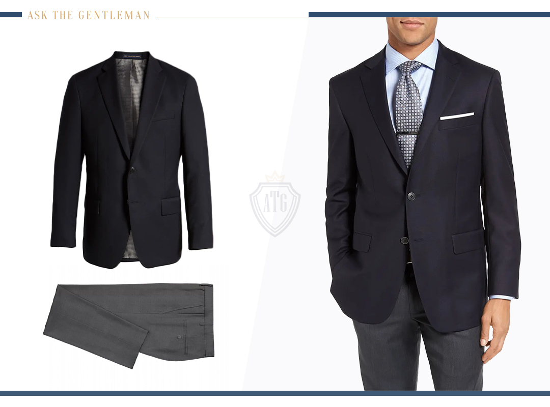 How to wear separate blazer and dress pants