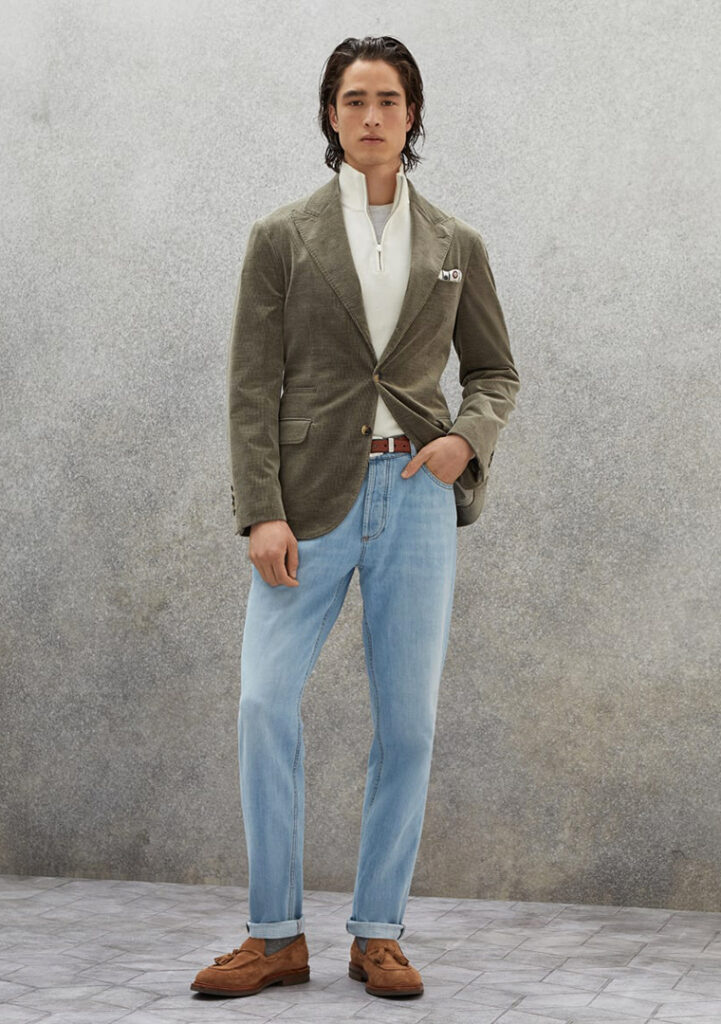 Gray blazer 2024 blue jeans