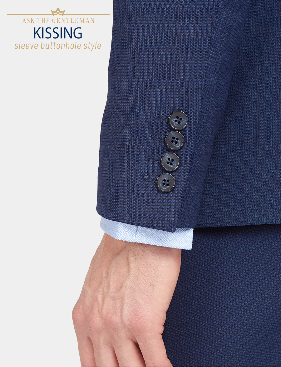 Functional buttonholes suit on sale jacket