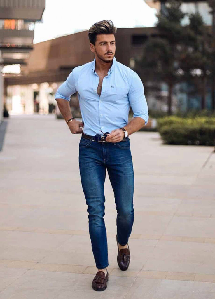 Different Ways to Wear a Dress Shirt with Jeans