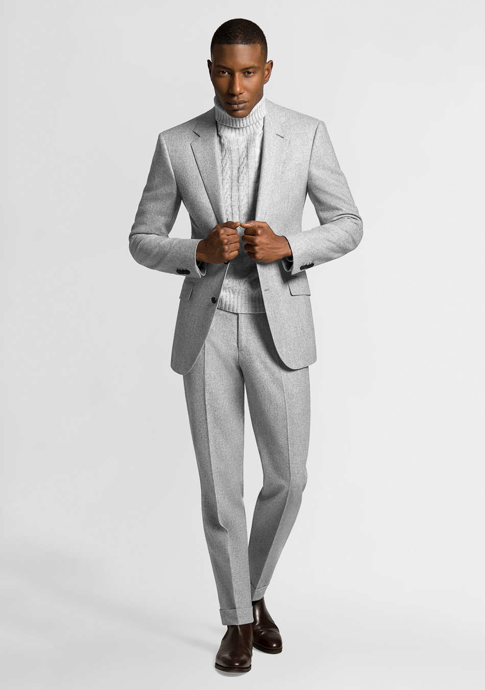 Mens suit with on sale turtleneck