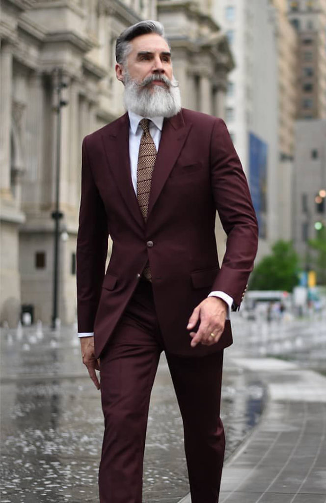 Maroon Suit Color Combinations with Shirt and Tie