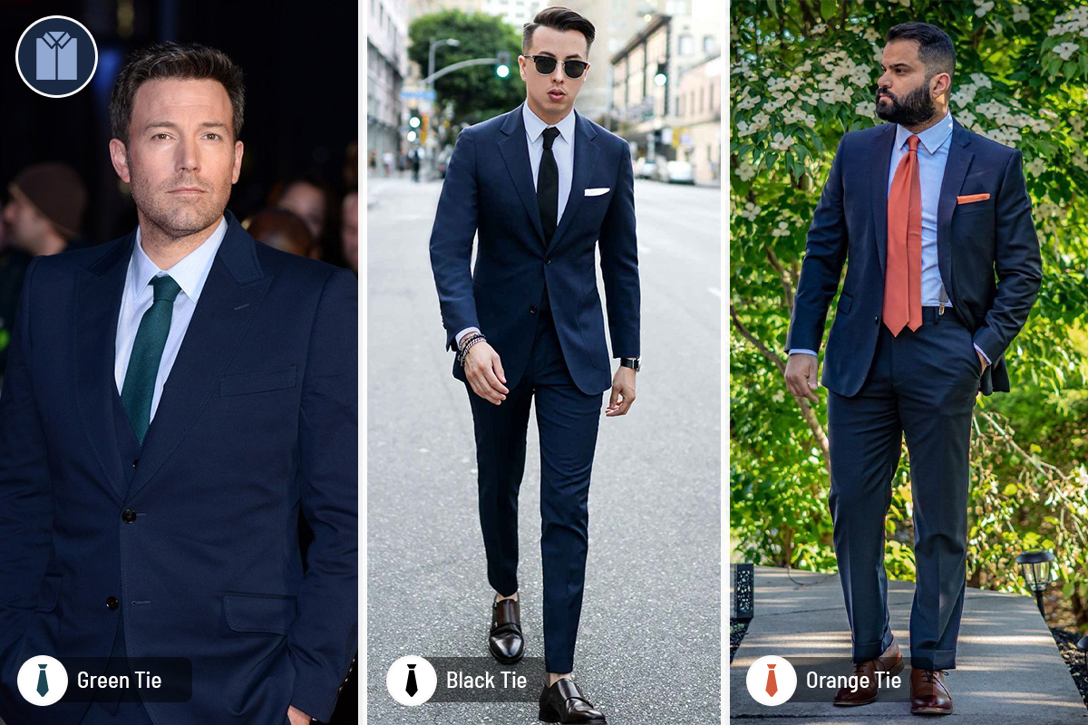 Navy Blue Suit Combinations: How to Match with Shirts and Ties