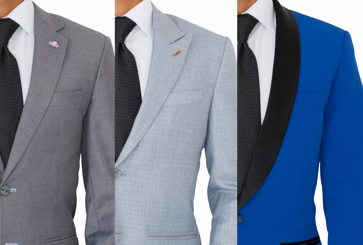 Notch vs. peak vs. shawl suit lapel