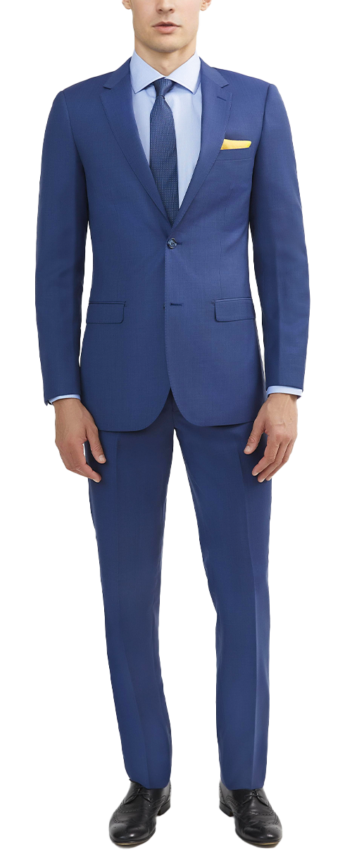 NYC Tuxedos Italian wool notch lapel blue suit