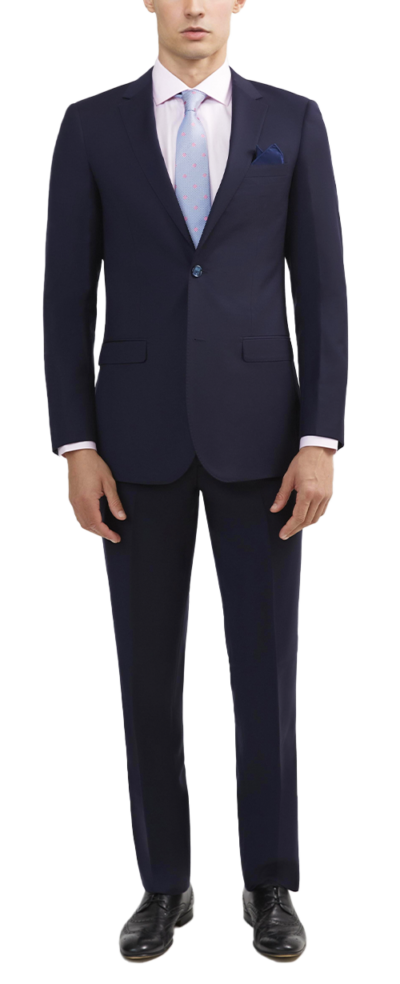 NYC Tuxedos Italian wool notch lapel navy suit