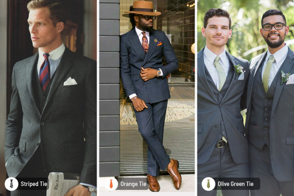 Best Charcoal Suit Color Combinations with a Shirt and Tie