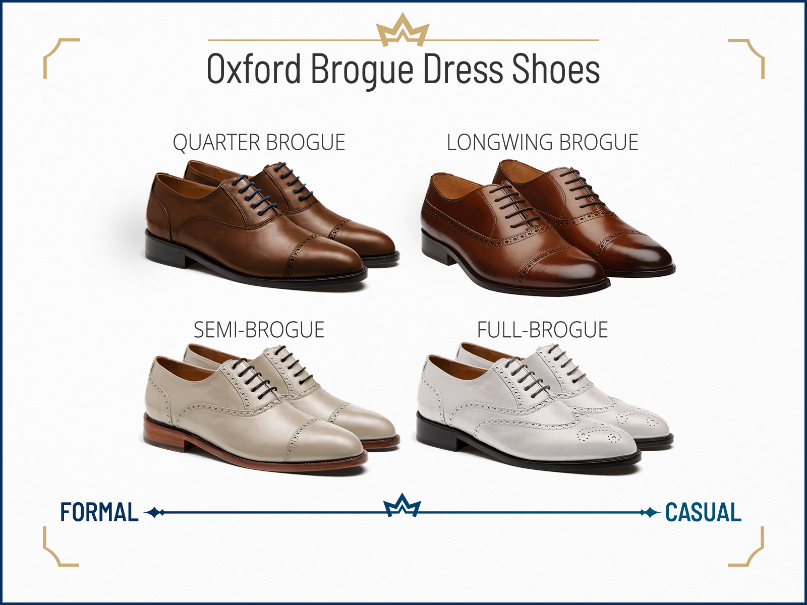 Oxford broguing dress shoes shoes