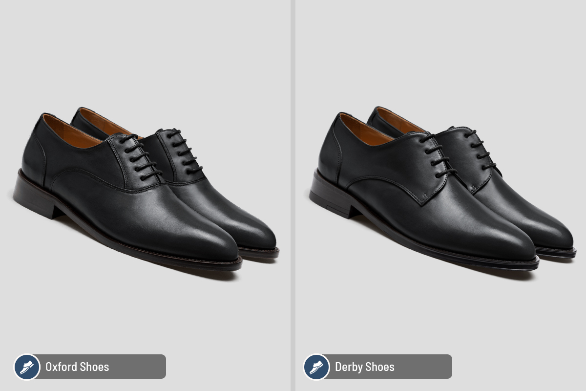 Oxford shoes vs. Derby shoes