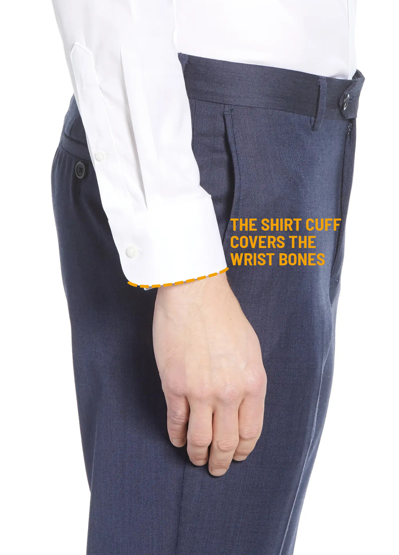 Proper dress shirt sleeve length