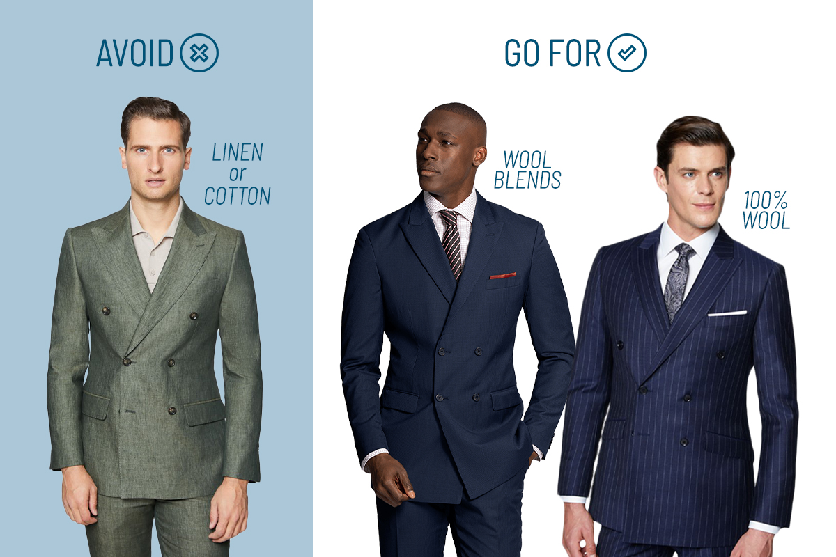 Recommended suit fabrics for double-breasted suits