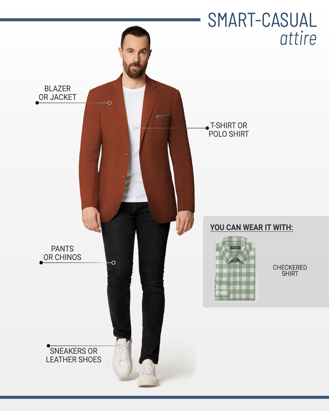 Smart casual derss code and attire for men