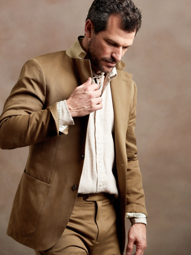 Mens Cotton Fabric Suit - Fuchsia Suit For Summer main image 1