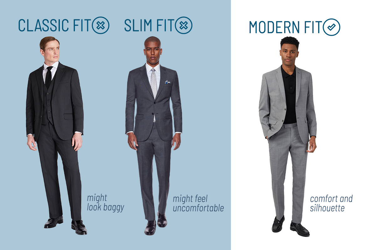 Advantages of the modern-fit suit cut