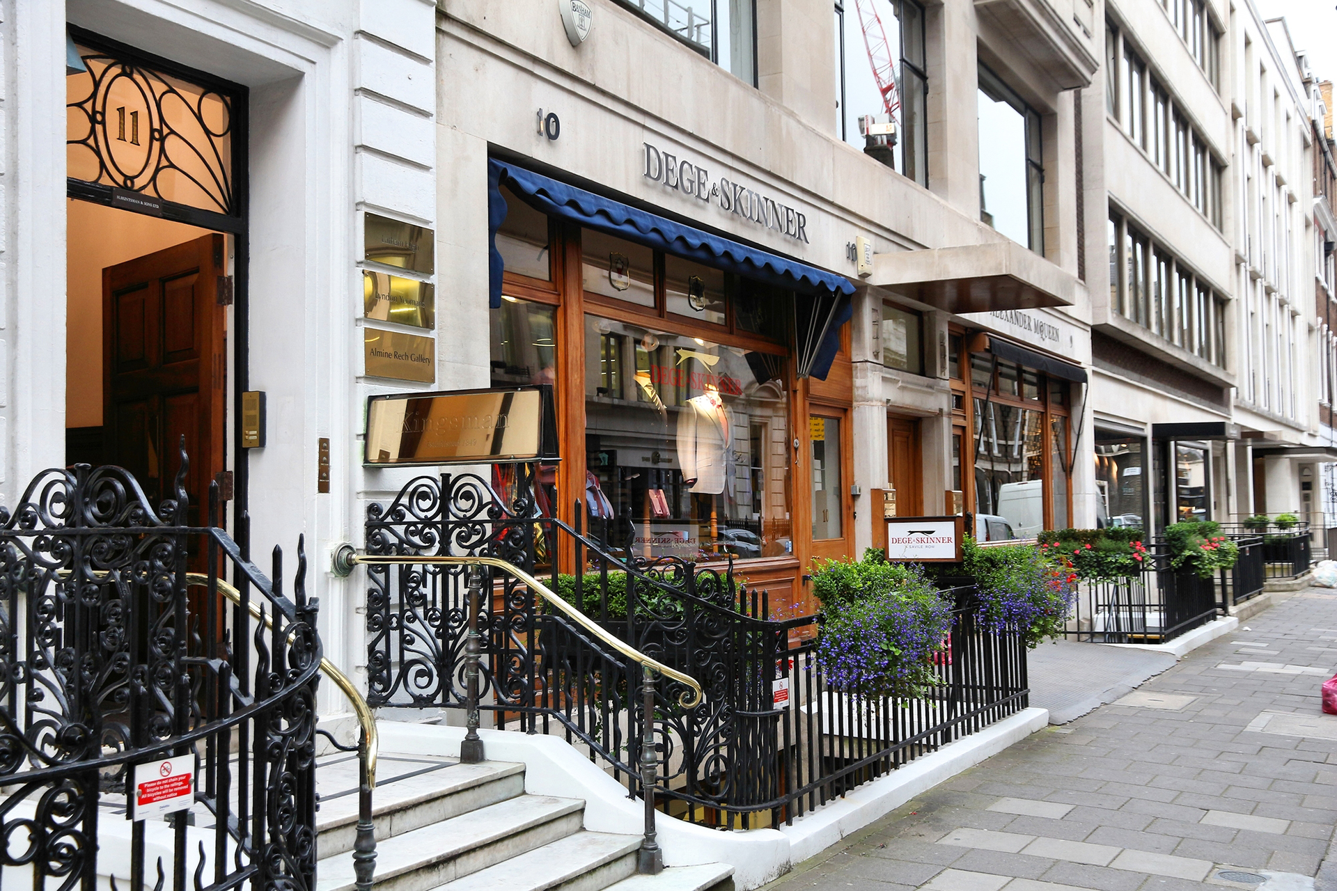 Visiting the Savile Row street in London for menswear