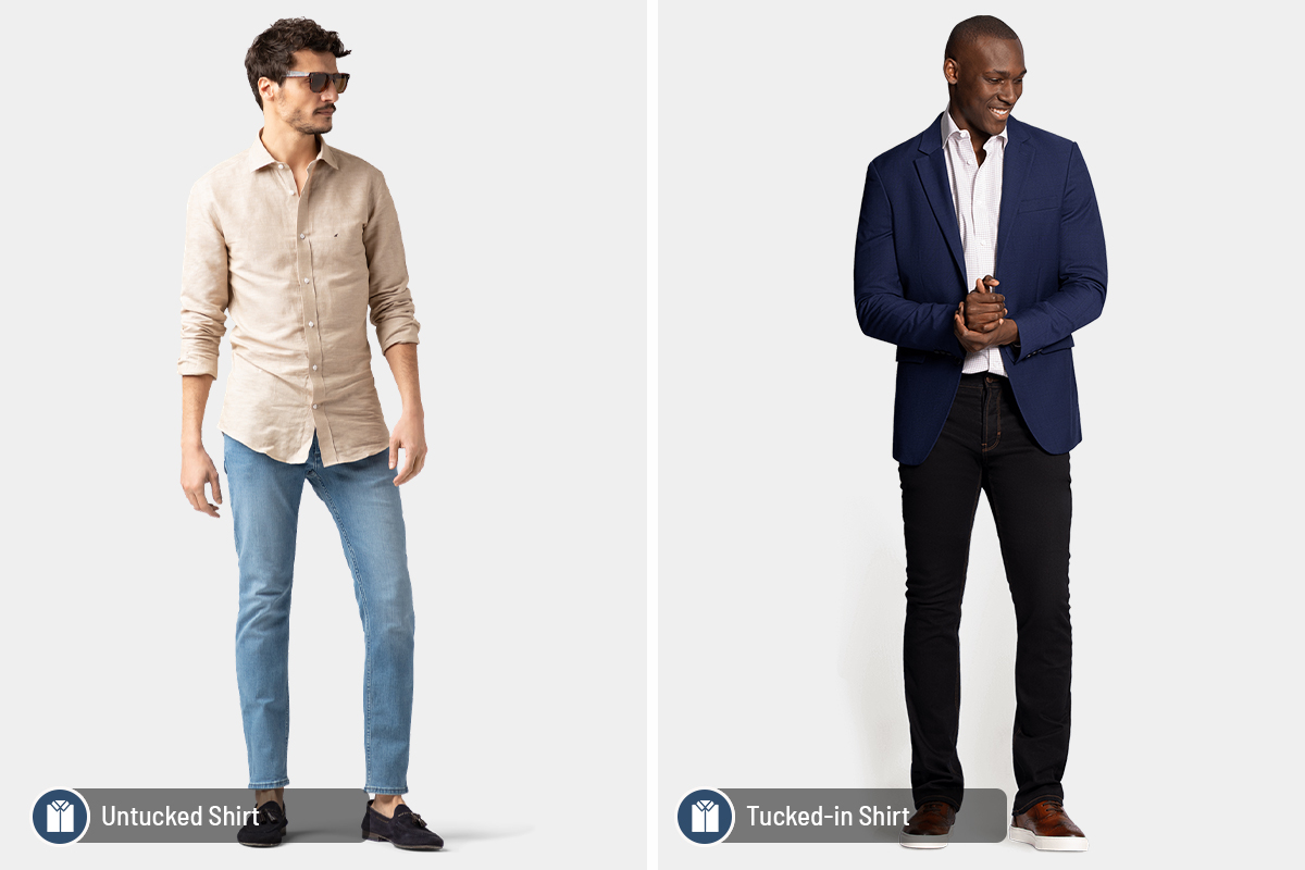 Different Ways to Wear a Dress Shirt with Jeans