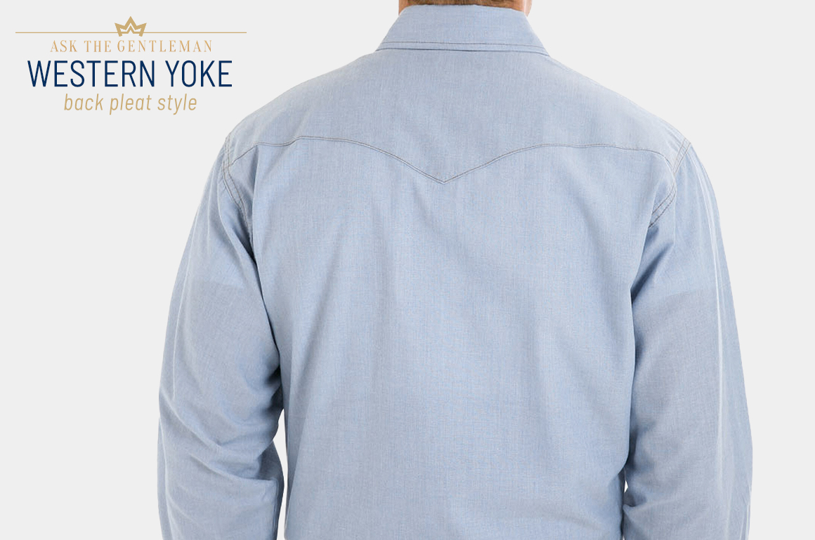 Western yoke back pleat styles
