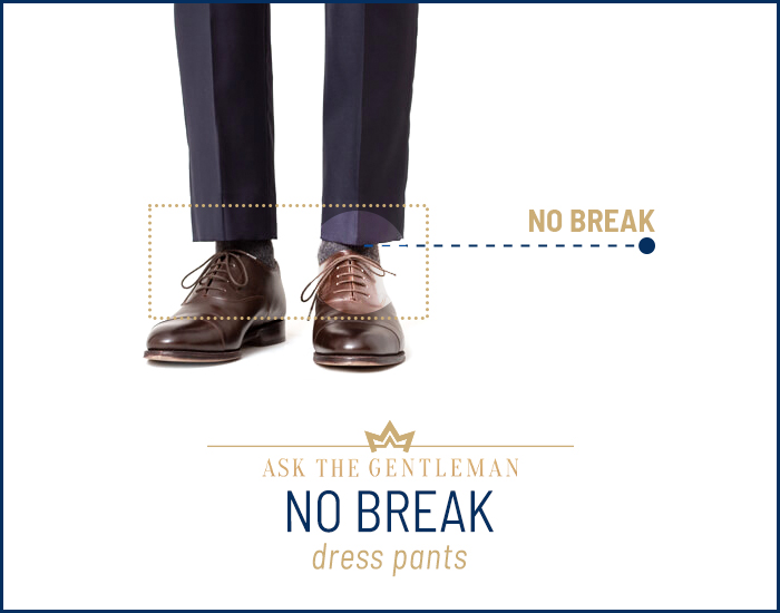 What are no break pants?