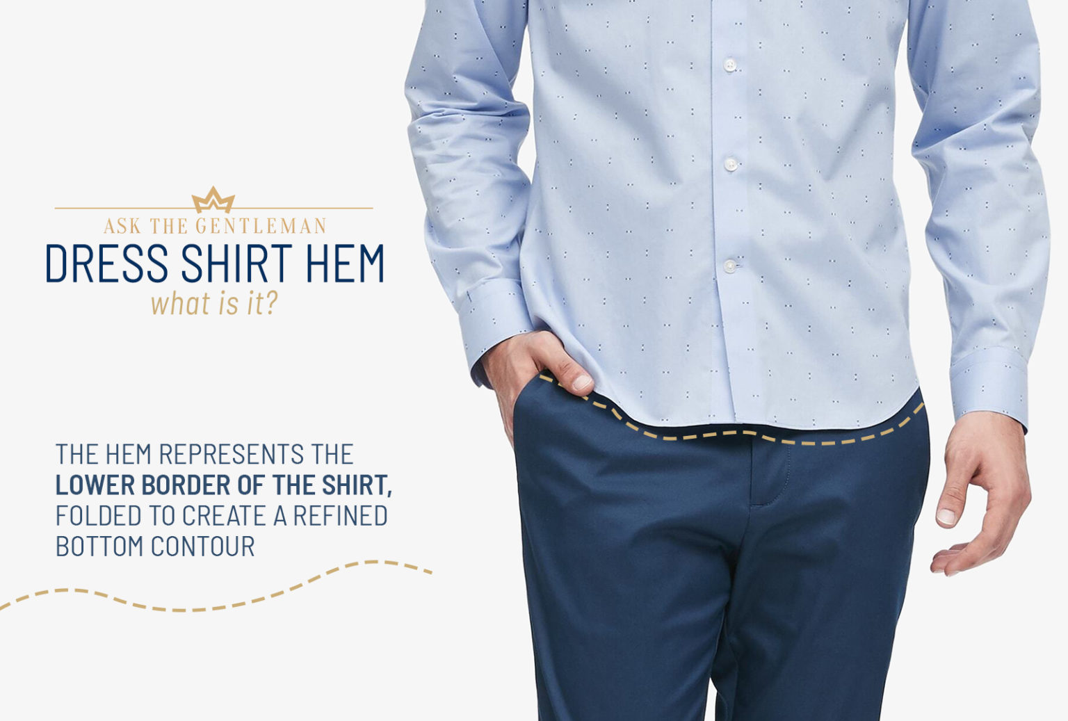 4 Most Popular Dress Shirt Hem Types