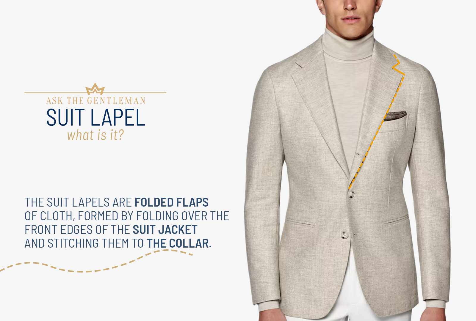 What is a suit jacket lapel?