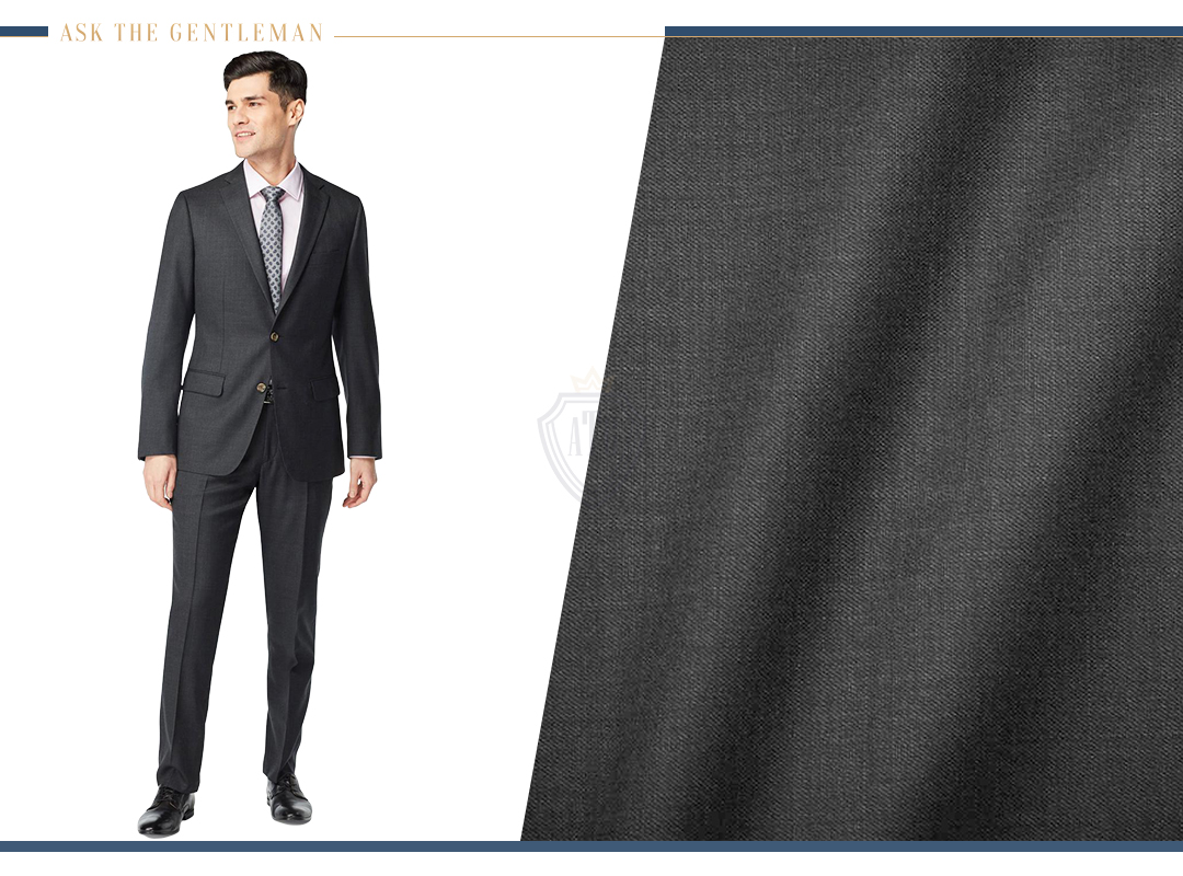 What is a wool suit fabric?