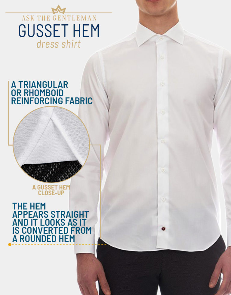 4 Most Popular Dress Shirt Hem Types